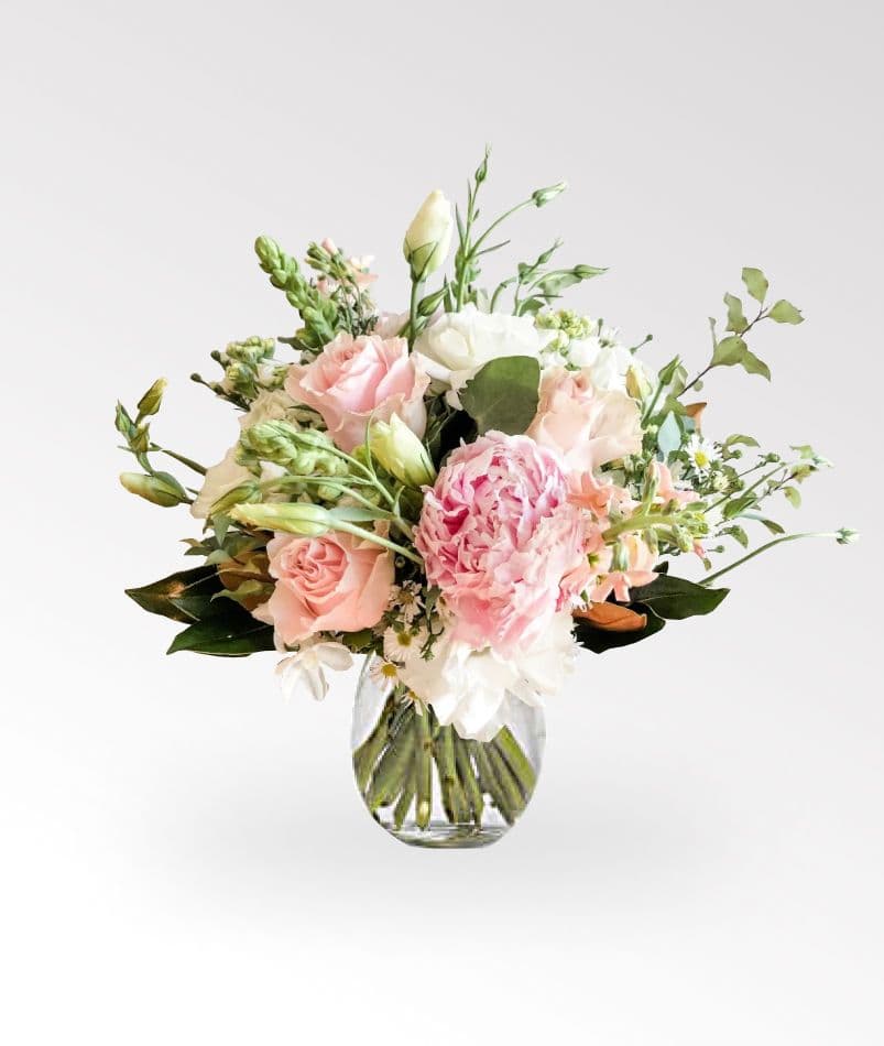 Daily Posy with a glass vase