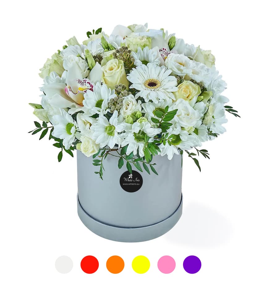 Thumbnail of One Colour Flowers Hat Box On Your Choice